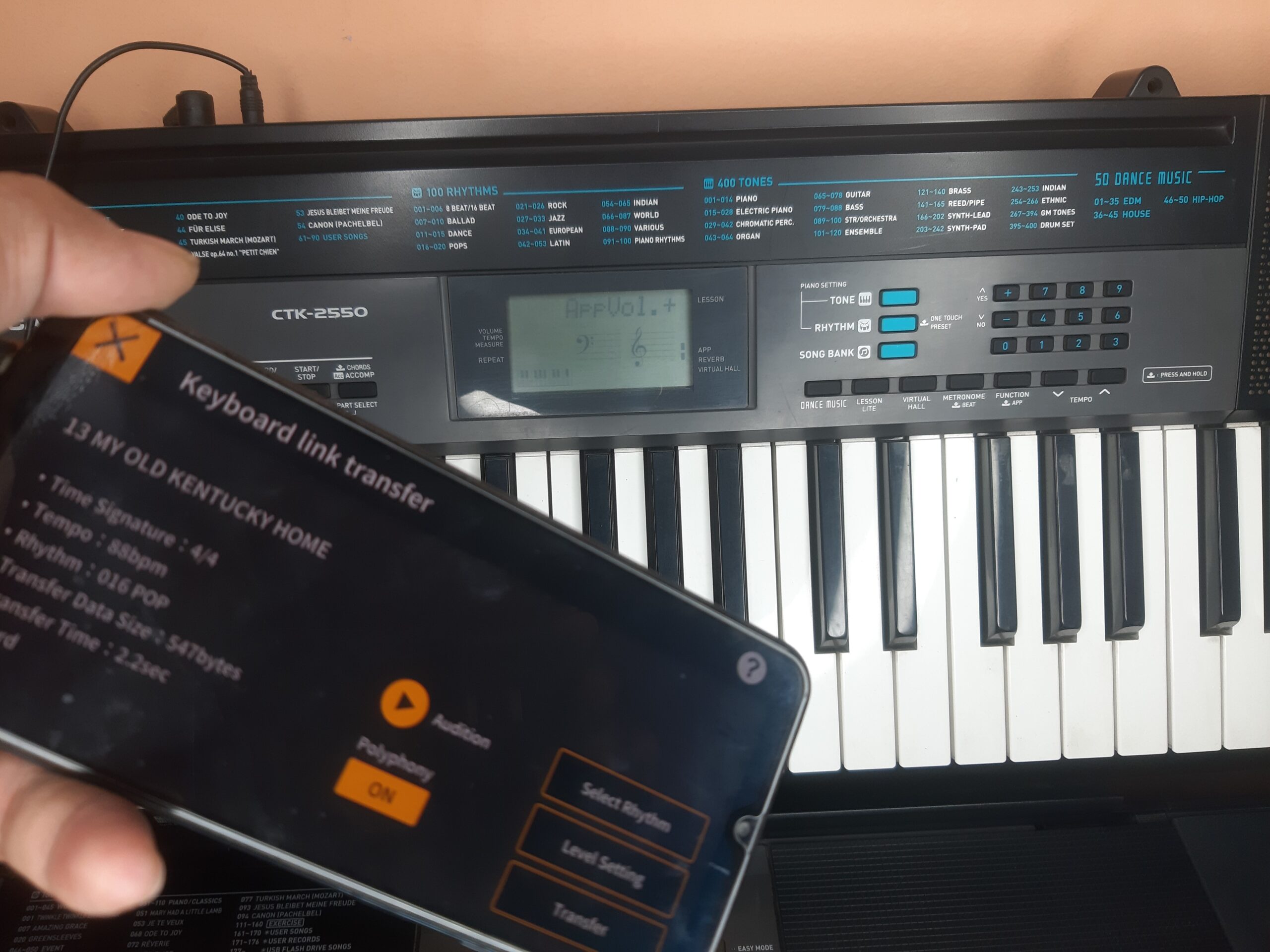 Casio CTK 2550 hidden features