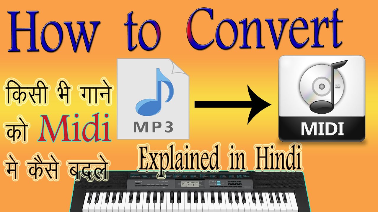 how to convert mp3 to midi